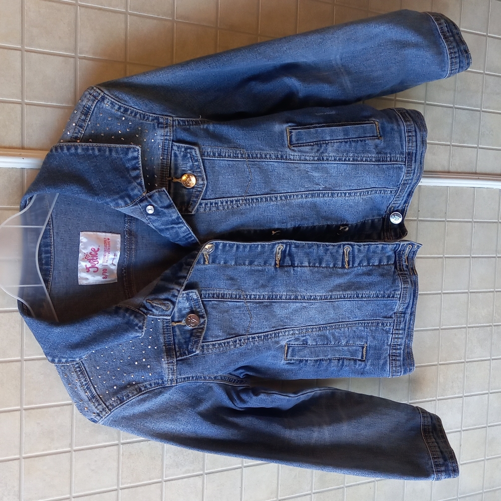 Justice girls sparkle jean jacket